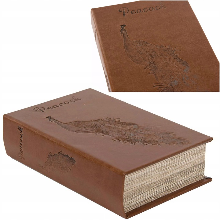 Carte falsa decorativa, Skandi, design vintage, maro