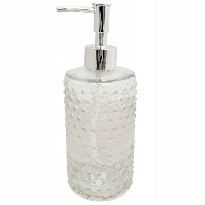 Folyadékadagoló, Skandi, átlátszó üveg, űrtartalom 450ml, 7,5x20cm