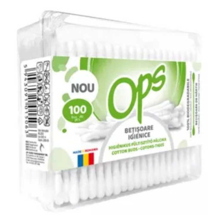 Комплект 100 тампона с двоен връх, 100% памучни