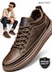 Excitat®, Pantofi casual impermeabili de piele ecologica, Anti-alunecare, Nu transpira, Usor de curatat, Design ergonomic, Moale si confortabil, Pentru setari profesionale, Versatil, PU, Marimea 41, Maro