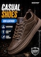 Excitat®, Pantofi casual impermeabili de piele ecologica, Anti-alunecare, Nu transpira, Usor de curatat, Design ergonomic, Moale si confortabil, Pentru setari profesionale, Versatil, PU, Marimea 40, Maro