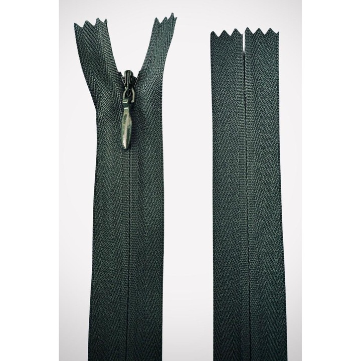 Fermoar ascuns fix 50cm Verde inchis