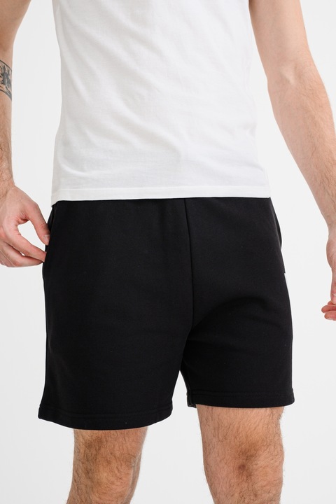 KARL LAGERFELD JEANS, Pantaloni scurti cu buzunare laterale, Alb/Negru