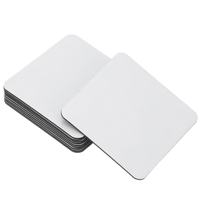 Велкро лента, самозалепваща се, двустранна лента, комплект от 20 броя, 50x50 мм, издръжлива и универсална за различни приложения, черна