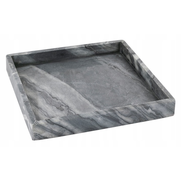 Сервираща табла, Form Living, естествен сив мрамор, 30x30 см, височина 4 см