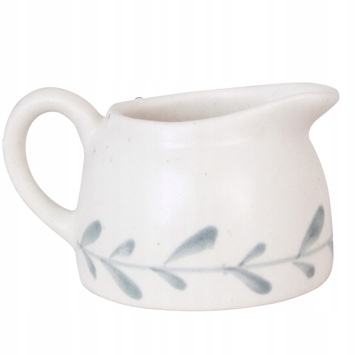 Cana ceramica Form Living 250ml alba pictata manual 9x12.5x8cm