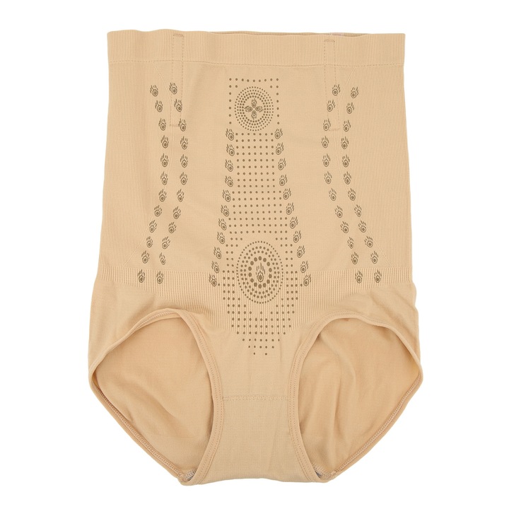 Chilot modelator, talie inalta, pentru abdomen, nailon, femei, culoarea pielii, nailon
