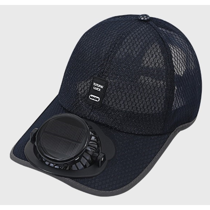 Sapca cu Cozoroc si Ventilator cu Panou Solar, nu Necesita Baterii, Ideal pentru Zilele Toride de Vara. Cu Aceasta Sapca Uiti de Disconfortul Creat de Temperaturile Mari cu Care ne Confruntam in Fiecare An