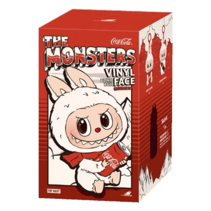 Сладък медальон Labubu Blind Box от серията POPMART Coca-Cola - 17 см