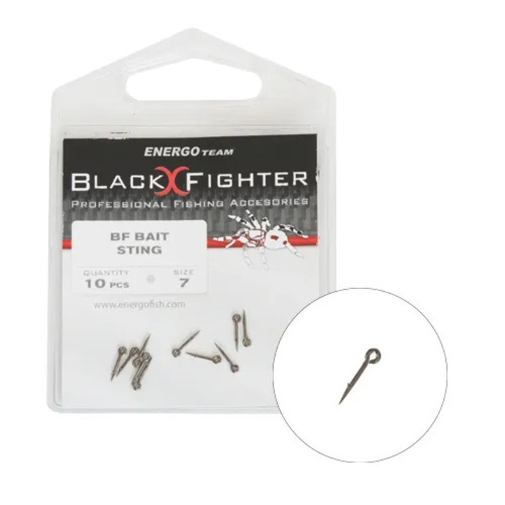 Set fixare momeli EnergoTeam Black Spider Sting, 7 mm, pentru boilies si pelete
