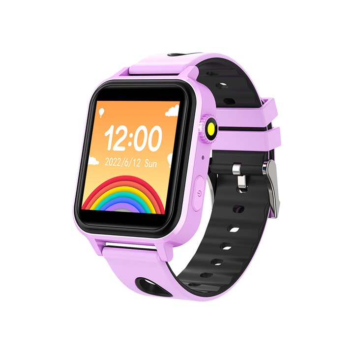 Ceas Smartwatch pentru copii XO, Kids H120, jocuri, mov