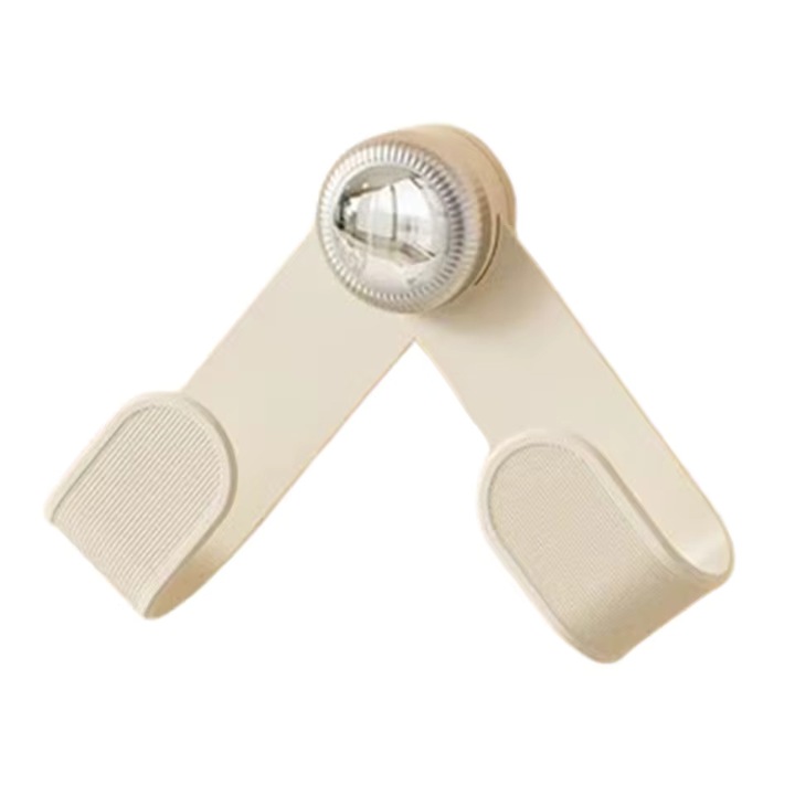 Suport pentru capace vase, awwaline, bej, ajustabil, multifunctional, ventuza puternica, ideal de montat pe perete, usa mobilier sau raft depozitare