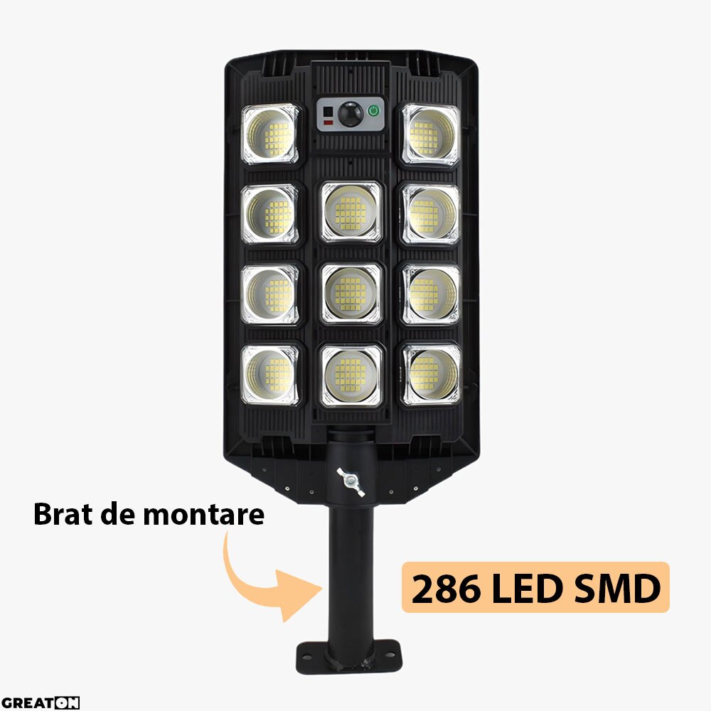 GREATON kültéri napelemes lámpa, 286 LED SMD, napelem, kertbe ...