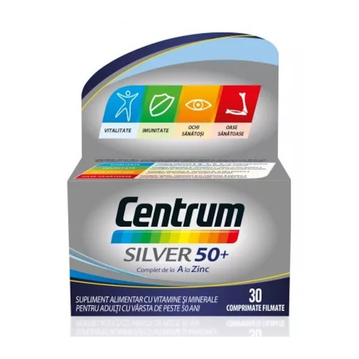 Centrum de la A la Z Silver 50+, 30 comprimate, Gsk