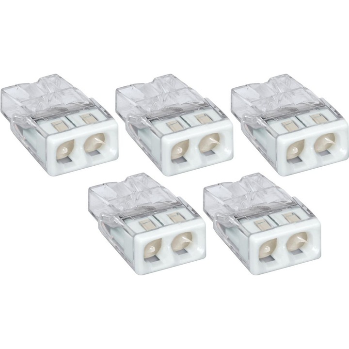 Conector de imbinare pentru conductori unifilari, inclusiv aluminiu WAGO 2273 242 Max. 2, 5 mm² cu pasta de contact Alu-Plus 5 BUC