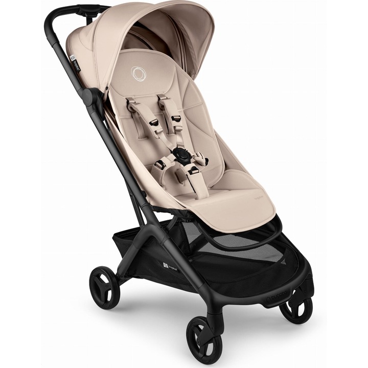 Carucior Bugaboo Butterfly 2, Desert Taupe, roti mari, compatibil cu IATA