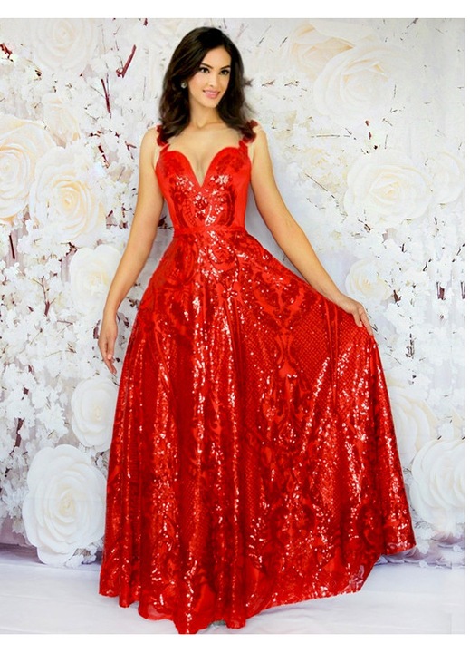 Червена рокля Oriental Glamoure 38