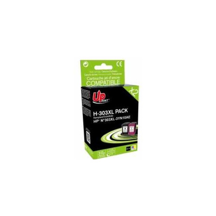 UPRINT 3/4s tintasugaras nyomtatópatronok HP 303XL készlet 20ml/18ml