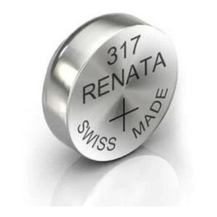 Baterie Renata 317, 1.55V, Oxid de Argint, 5.8x1.6mm