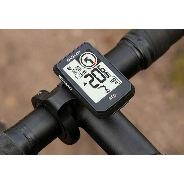 Велокомпютър Sigma ROX 2.0 Endurance GPS, черен, 2.0", водоустойчив IPX7, 26 часа живот на батерията