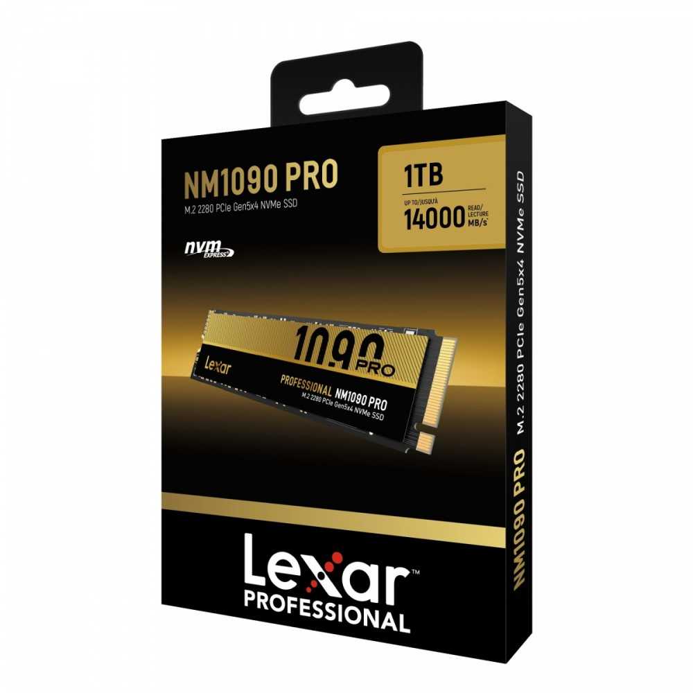 SSD, Lexar NM1090 Pro 1 TB, 14000x10000 MB/s, M.2 2280, PCI-E 5.0
