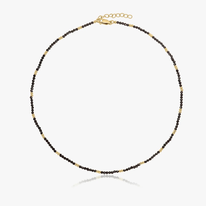 Colier din argint Golden SummerScape – Black Spinel