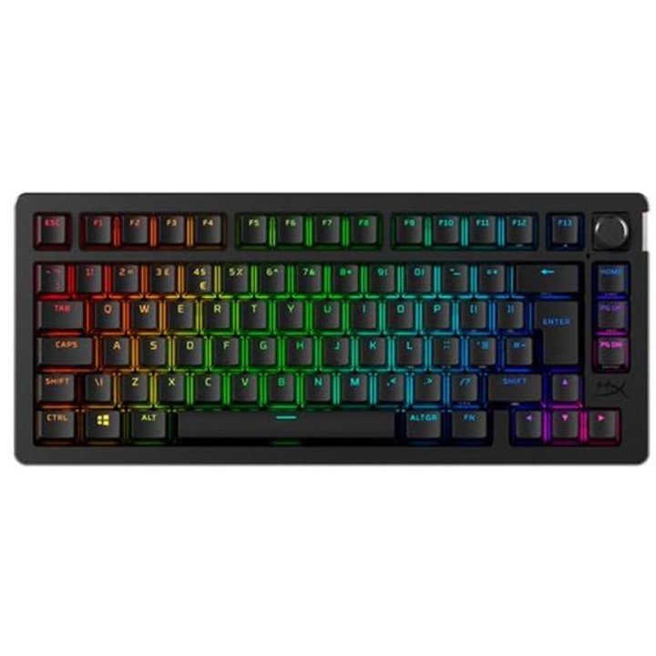 Клавиатура HyperX Alloy Rise 75 SWE (W), линейни превключватели, черна