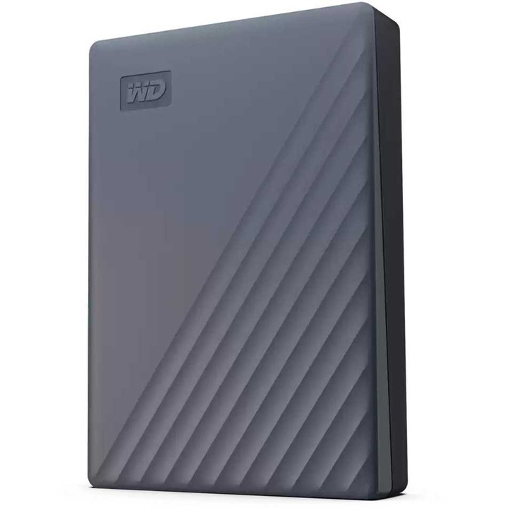 Hard Disk extern Western Digital My Passport 6TB, USB 3.2, gri