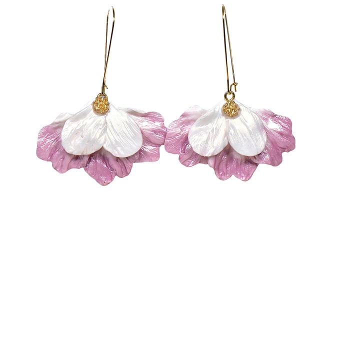 Обеци NARRU, изработени от полимерна глина и епоксидна смола, уникални, многоцветни, 5 см