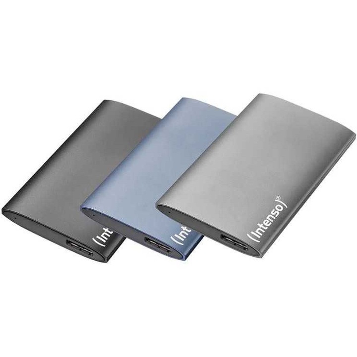 Intenso 500GB külső merevlemez, USB 3.2, fekete
