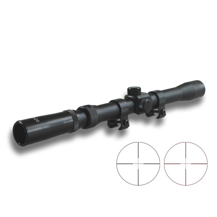 Luneta Tir X-SCOPE 3-7x20 cu Marire Variabila, Obiectiv 20mm