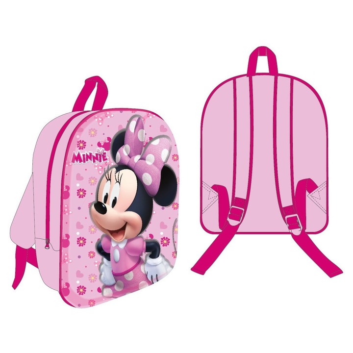 Disney Minnie Pink Paradise 3D hátizsák, táska 30 cm