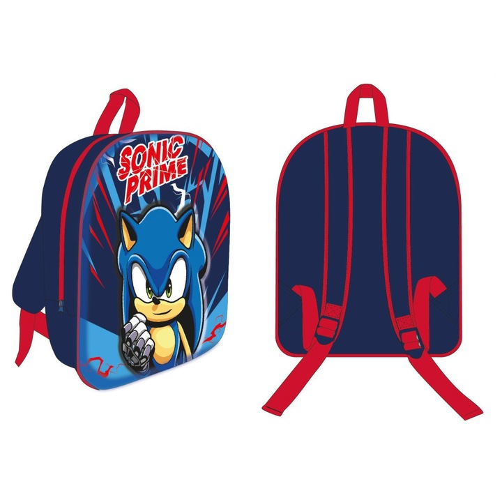 Sonic a sündisznó Chaos Dash 3D hátizsák, táska 30 cm