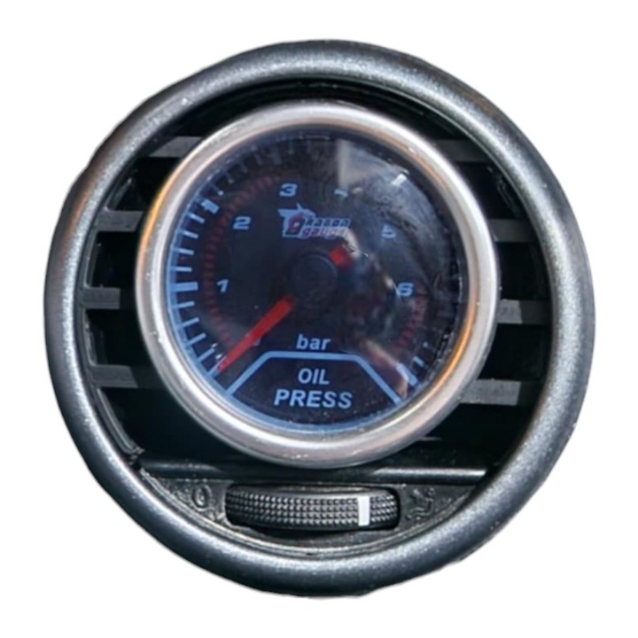 Решетка Seat Leon 1P MK2, стойка за 52мм уред, ABS пластмаса, черен цвят