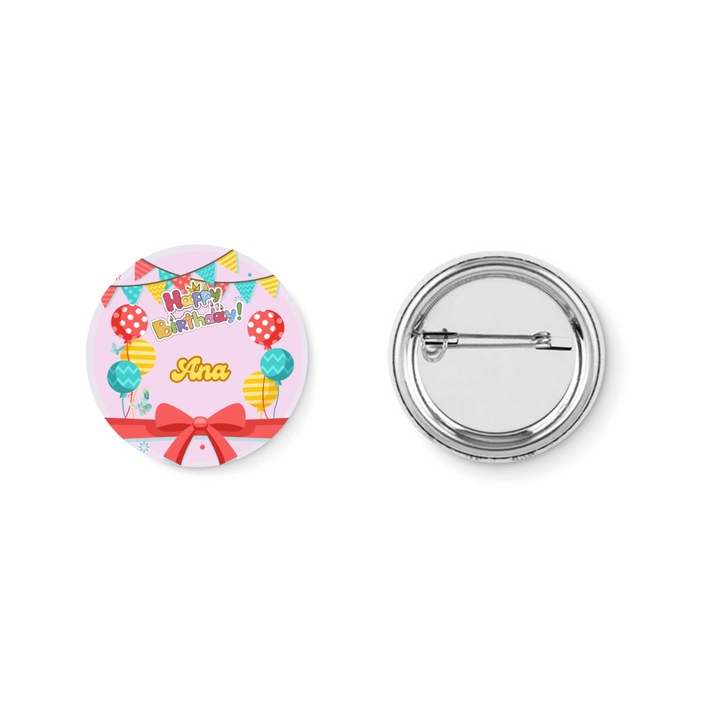 Insigna Happy Birthday Ana set de 8 bucati