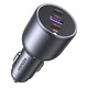 Incarcator pentru Masina cu Indicator LED USB 2x Type-C 130W - Ugreen EC705 (35025) - Grey