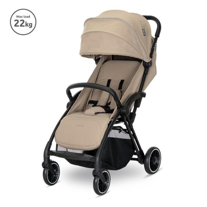 Carucior sport autofold, Lorelli, Quick, pana la 22 kg, Beige Warm
