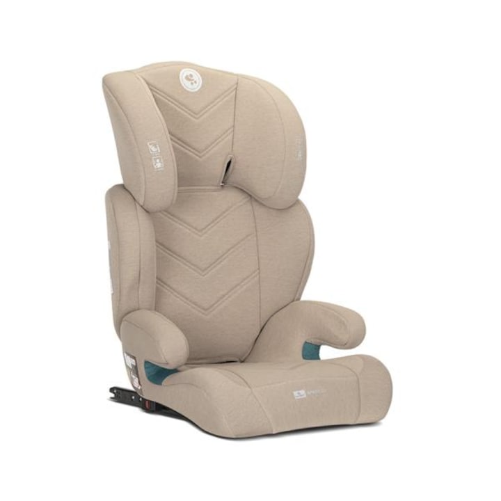 Scaun auto pentru copii, Lorelli, Speed GT, i-Size, Isofix, 2 in 1, transformabil in inaltator auto, tetiera reglabila multiple pozitii, 3-12 Ani, 100-150 cm, Beige