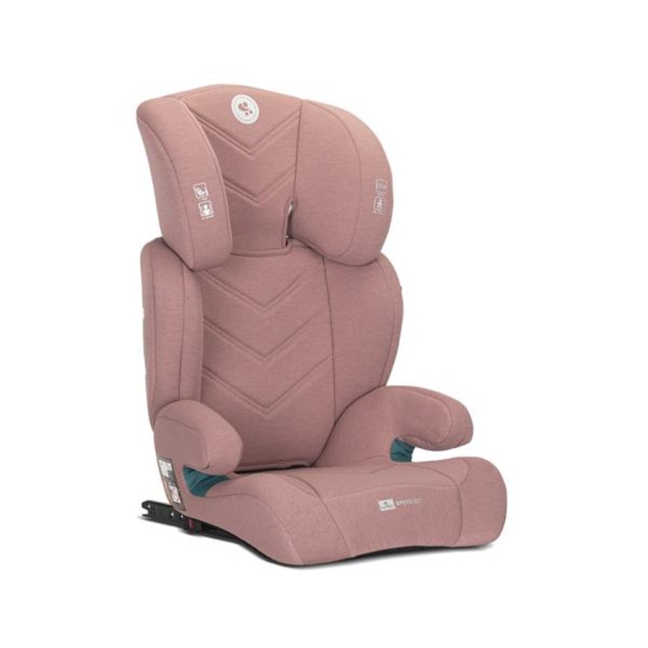 Scaun auto pentru copii, Lorelli, Speed GT, i-Size, Isofix, 2 in 1, transformabil in inaltator auto, tetiera reglabila multiple pozitii, 3-12 Ani, 100-150 cm, Pink