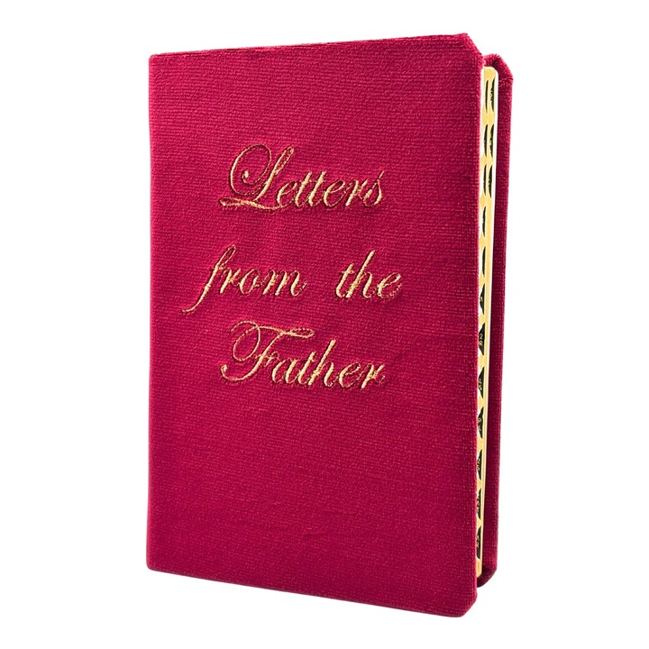 Biblia handmade Letters from the Father, format mediu, margini aurii, index, coperta visinie, Editura Isaharus