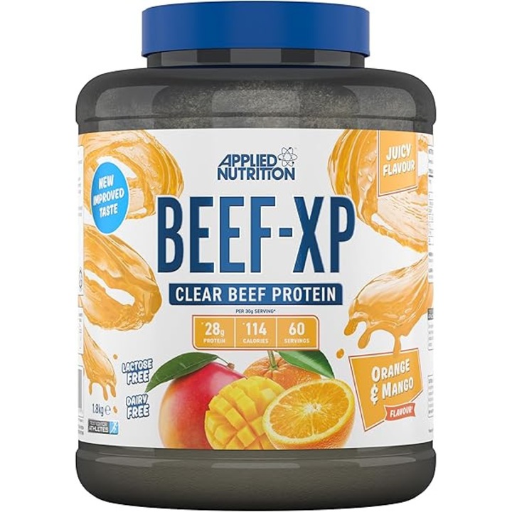 Supliment alimentar Applied Nutrition, Beef-XP - Proteine din carne de vita 1.800 kg Portocale si mango