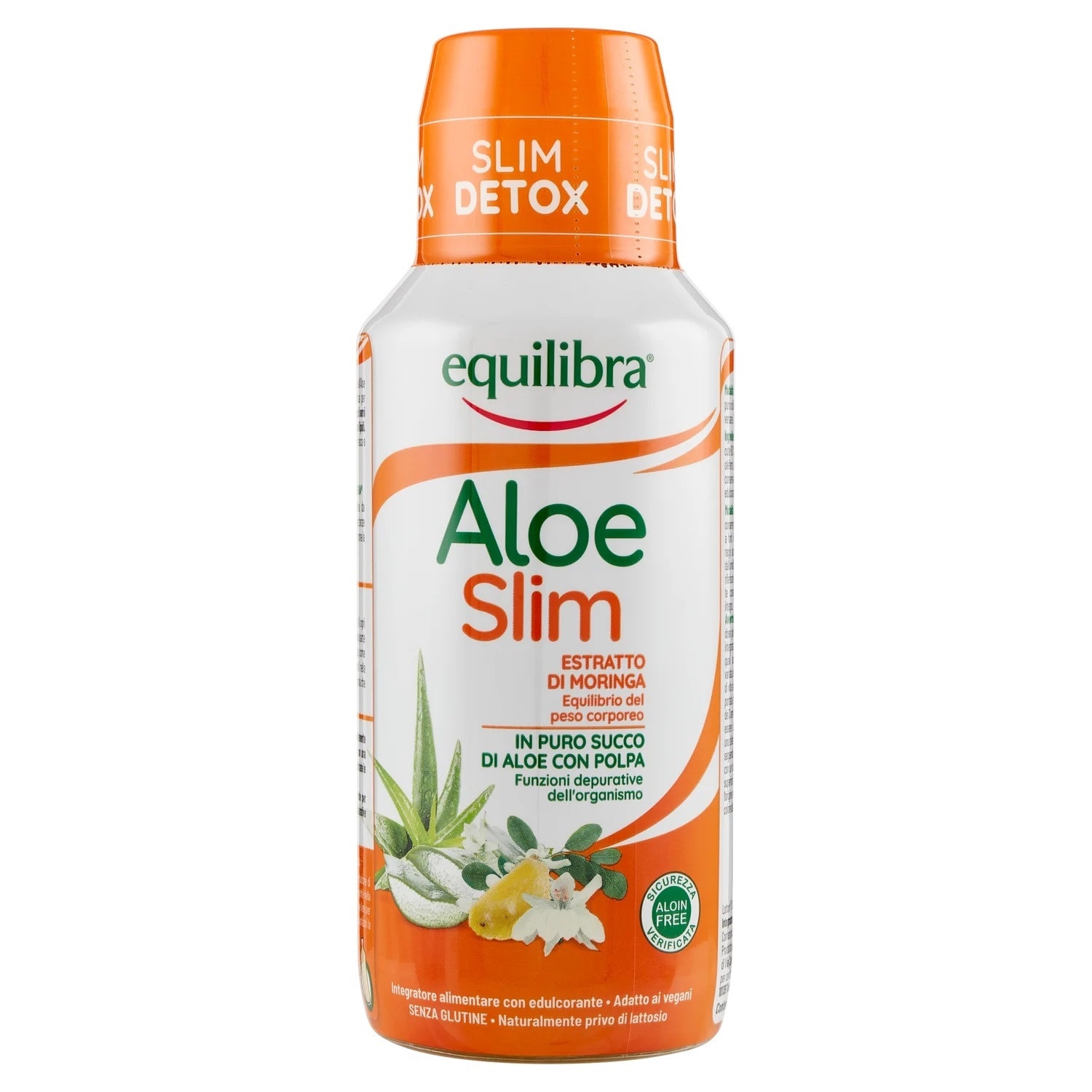 ALOE VERA SLIM, Supliment Alimentar Metabolic, Pentru Controlul Greutatii  si Slabire, Equilibra, 500 ml - eMAG.ro