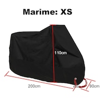 Husa Protectie Moto / Scuter marimea XS, impermeabila, rezistenta la praf, negru, FIXATO