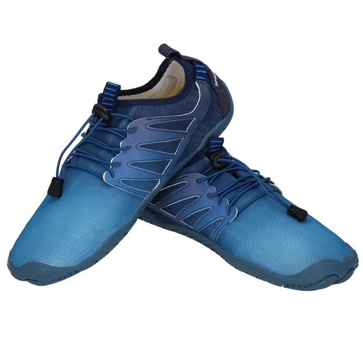 Pantofi plaja si apa, talpa cauciuc antiderapanta, material respirabil, albastru, marimea 41