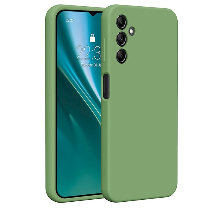 Husa de Protectie, Compatibila Samsung Galaxy A36, BestCase® Etteri Silicone, Verde menta