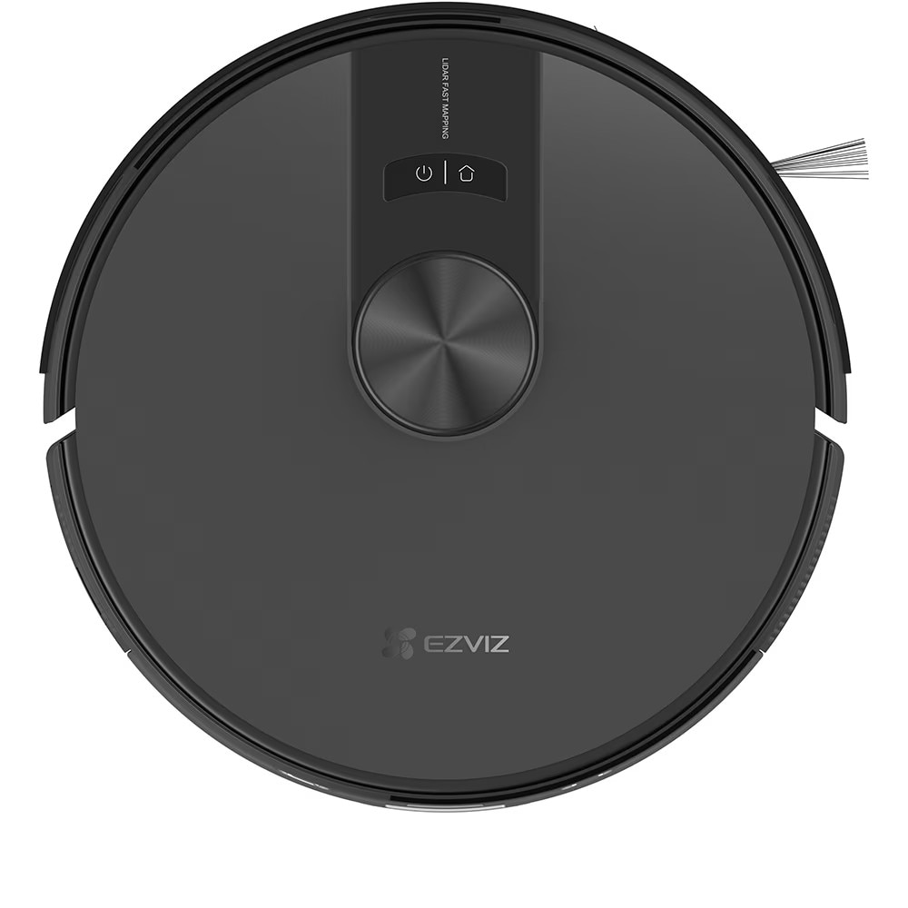 Aspirator Robot EZVIZ RE4 Plus, 0.35l, 24.1V, Autonomie Maxima 240 min, Wi-Fi, Functie mop, Negru