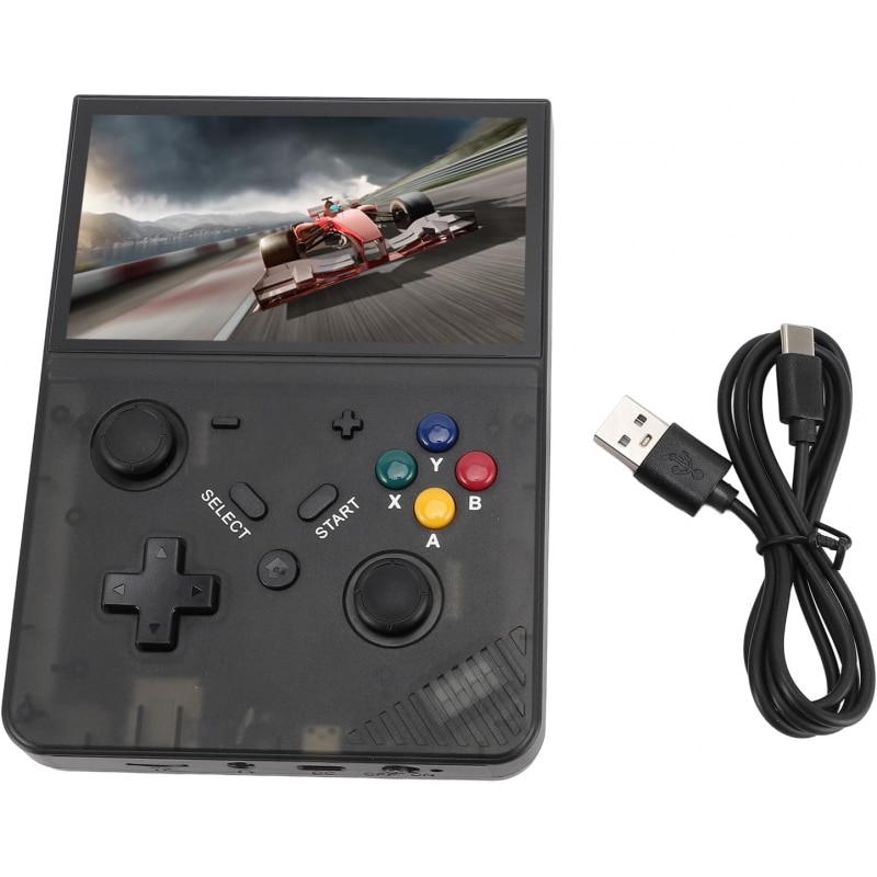 Consola de jocuri portabila R43 Pro, 128GB, ecran de 4,3 inch, are iesire HD si TV (negru)