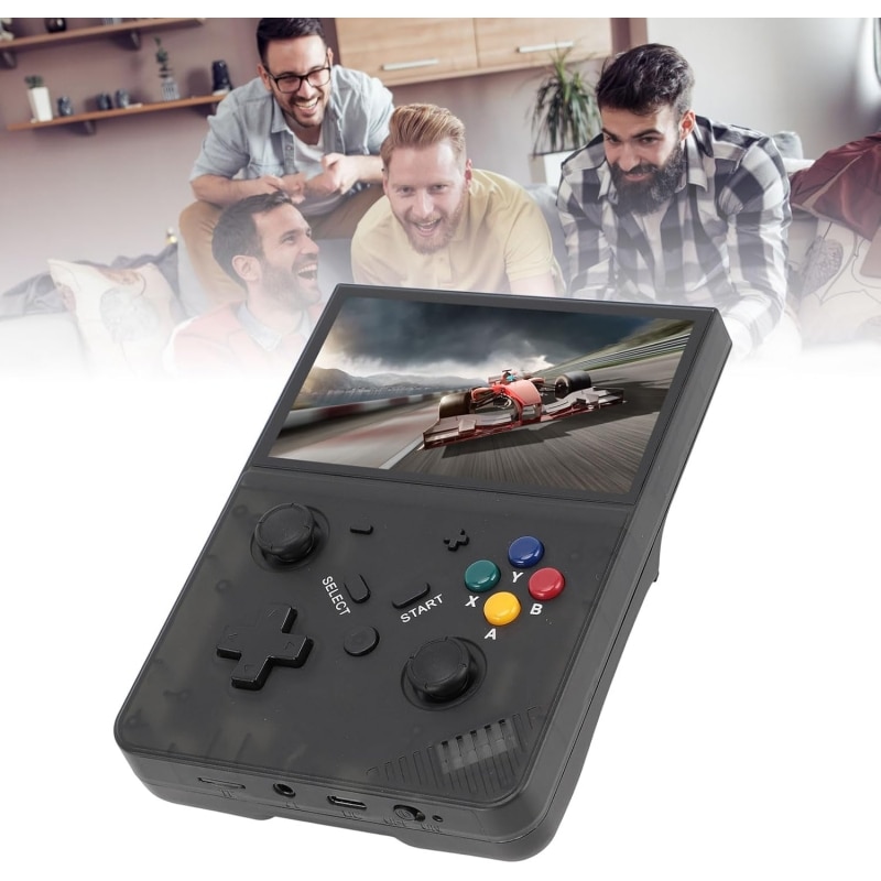 Consola de jocuri portabila R43 Pro, 128GB, ecran de 4,3 inch, are iesire HD si TV (negru)