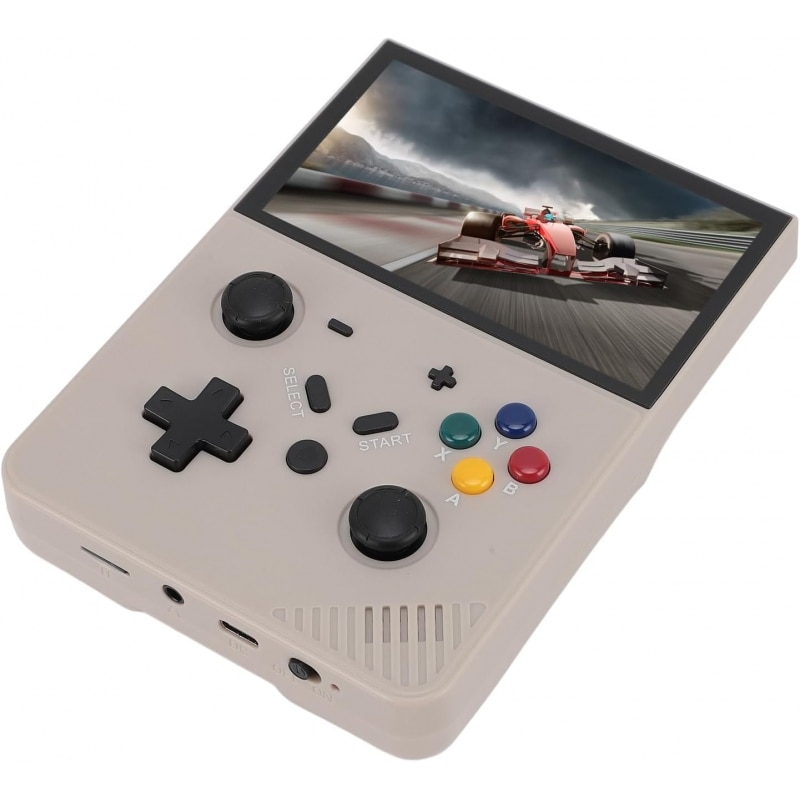 Consola de jocuri portabila R43 Pro, 128GB, ecran de 4,3 inch, are iesire HD si TV (gri)