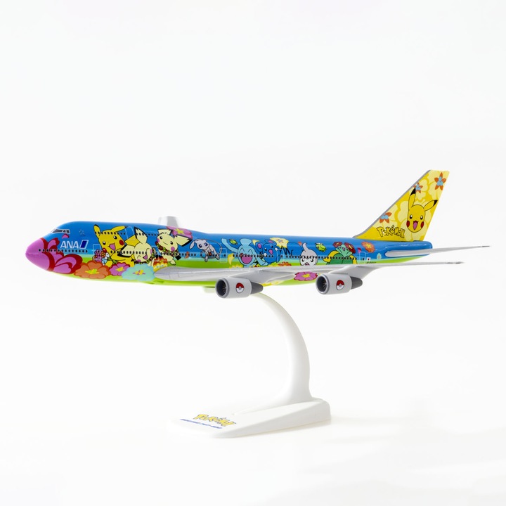 Macheta avion Boeing B747-400, Ana Pokemon, scara 1:250, PPC Holland